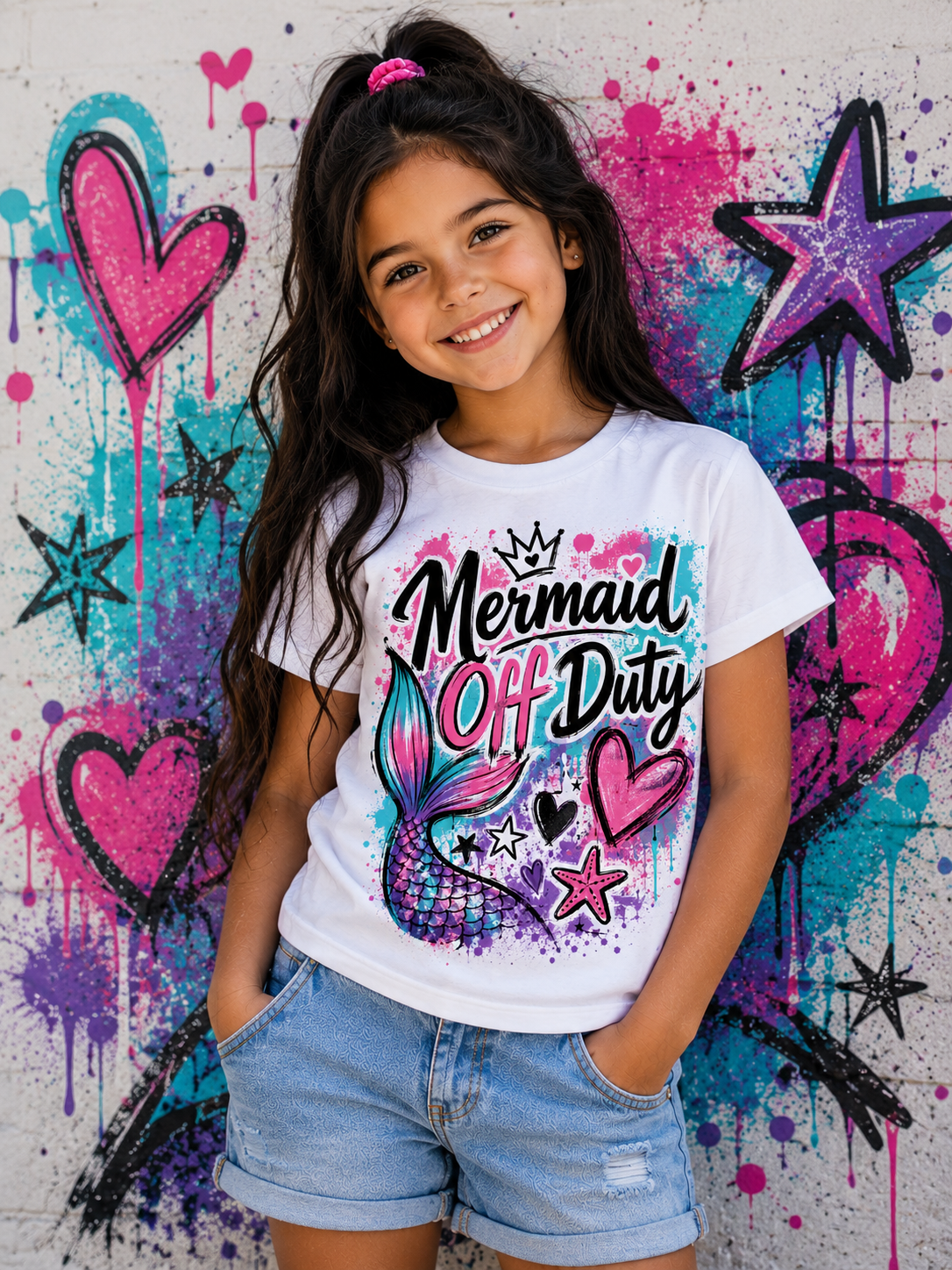Girls Tee — Mermaid Off Duty