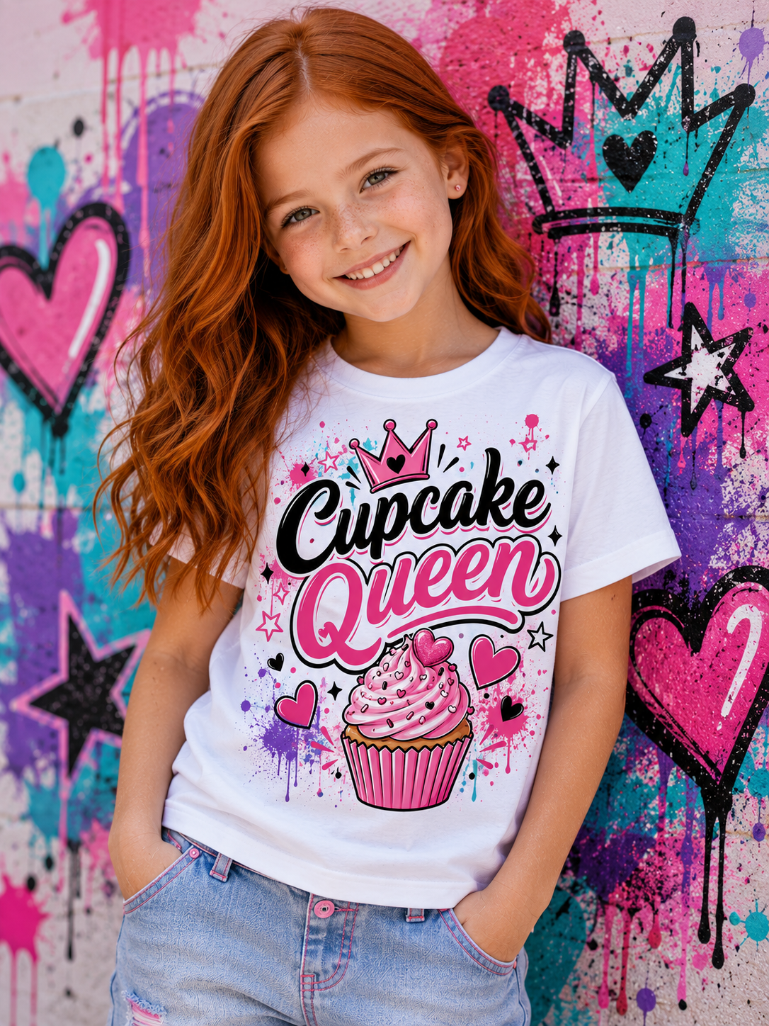 Girls Tee — Cupcake Queen