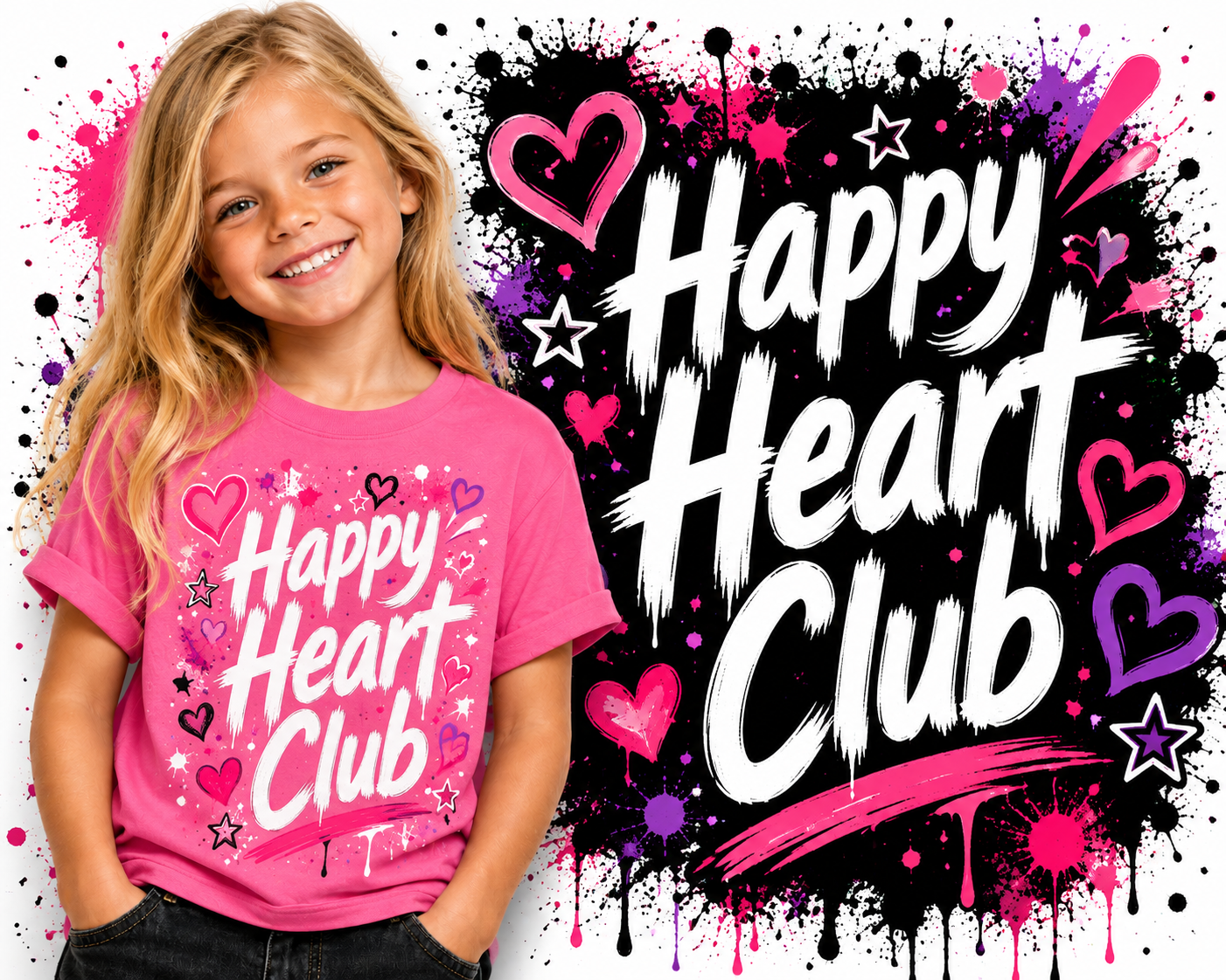 Girls Tee — Happy Heart Club