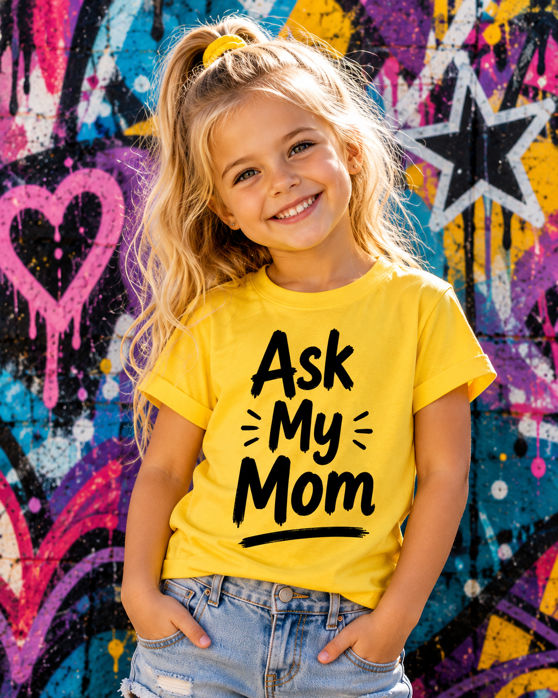 Kiddies Tee — Ask My Mom