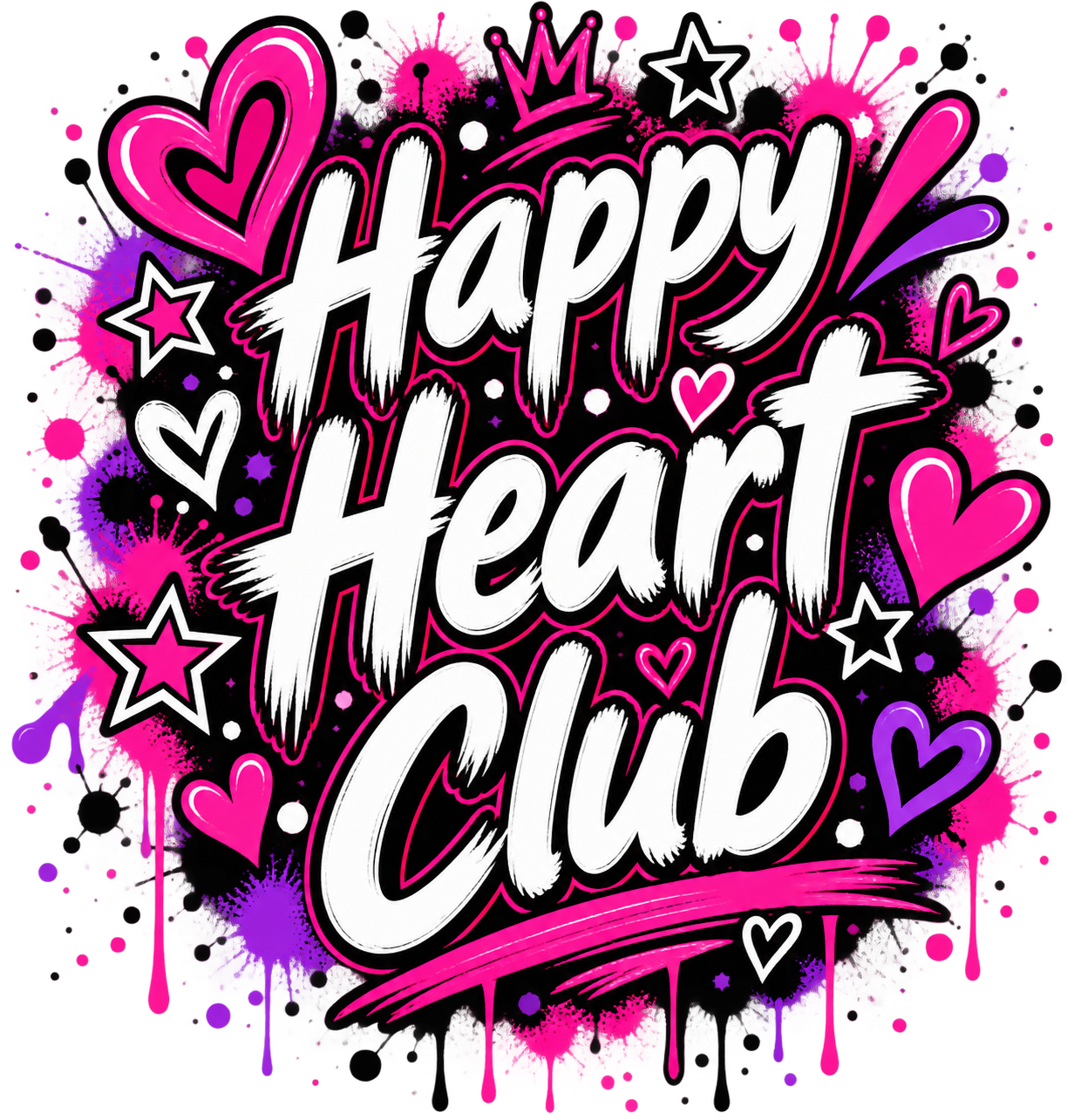 Girls Tee — Happy Heart Club view 2