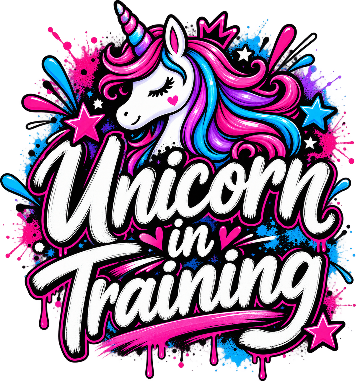 Girls Tee — Unicorn in Training view 2