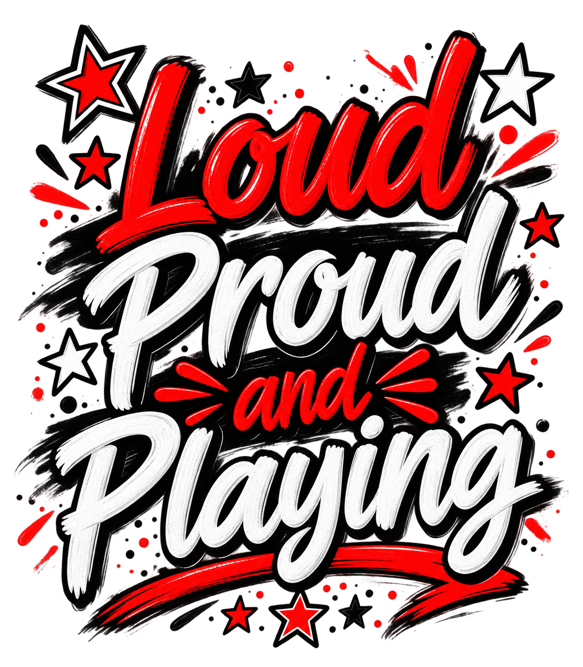 Boys Tee — Loud Proud and Playing view 2