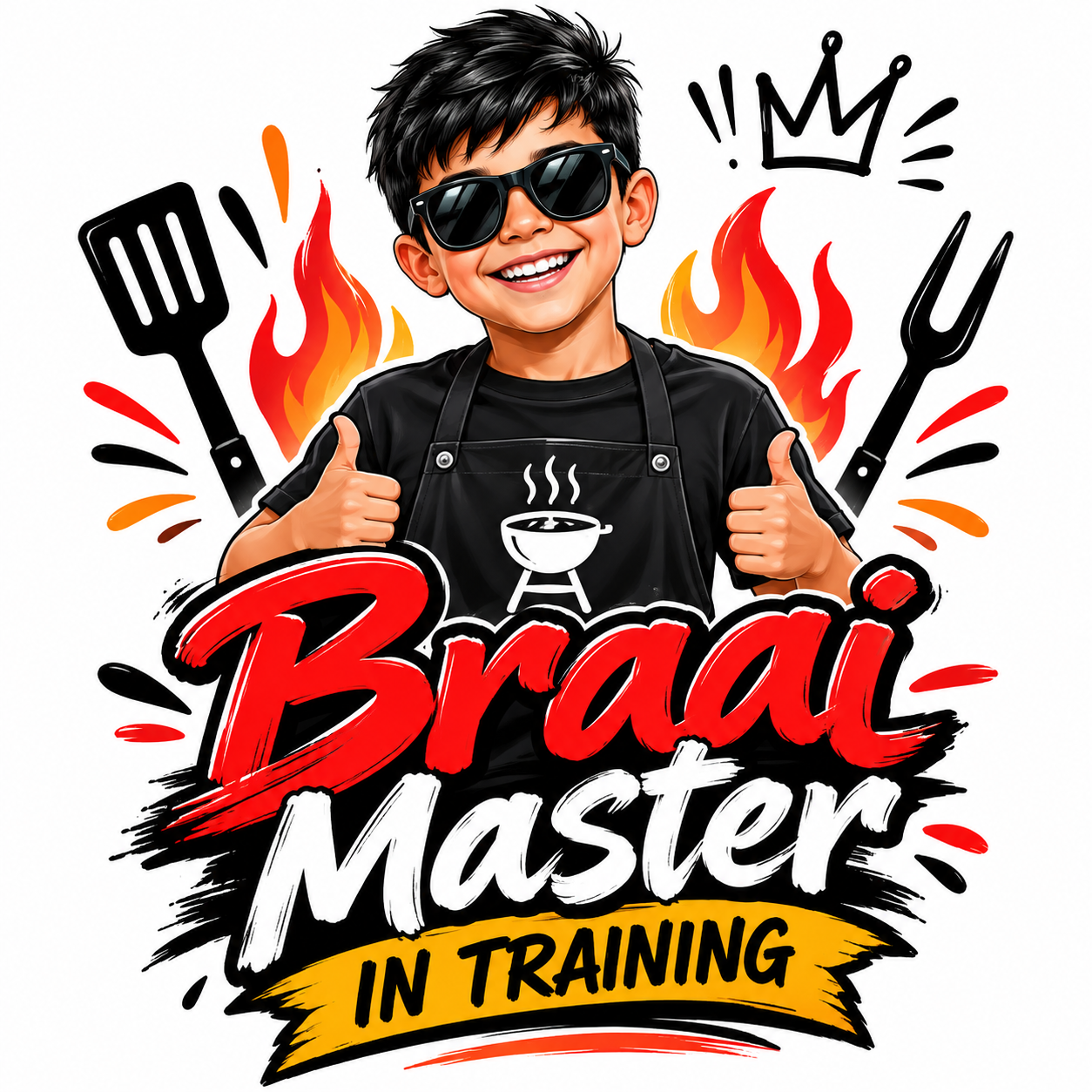 Boys Tee — Braai Master in Training view 2