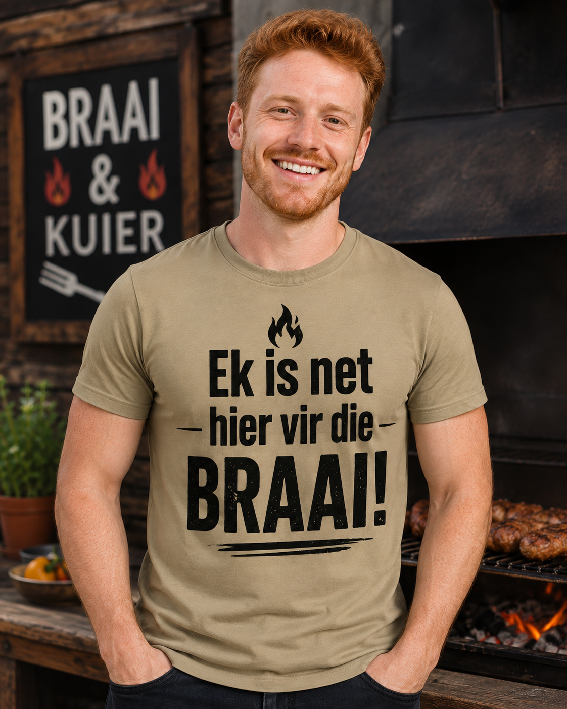 Ek is net hier vir die braai
