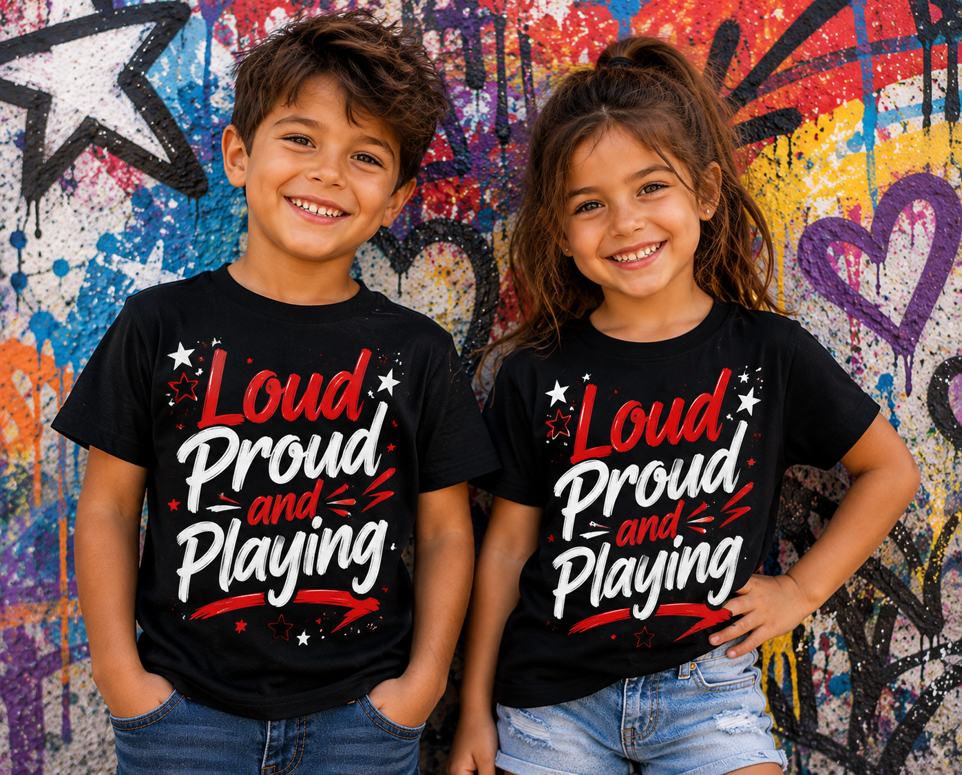Boys Tee — Loud Proud and Playing