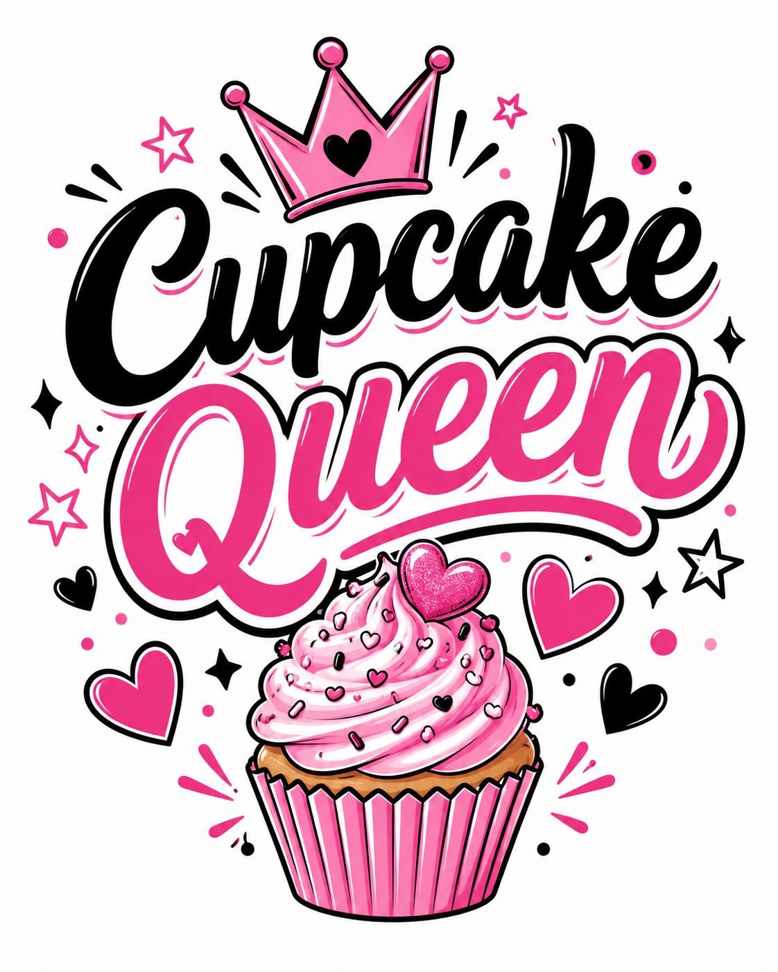 Girls Tee — Cupcake Queen view 2