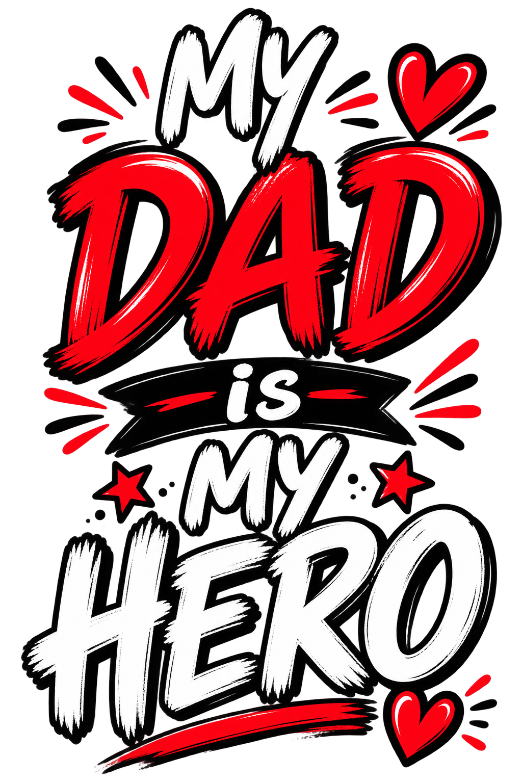 Kids Tee — My Dad is My Hero view 2