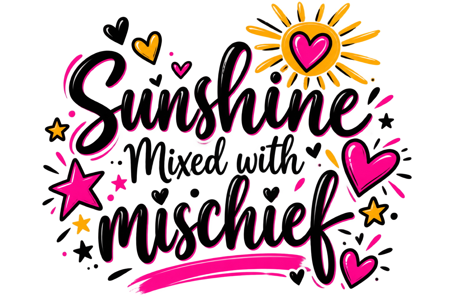 Girls Tee — Sunshine Mixed with Mischief view 2