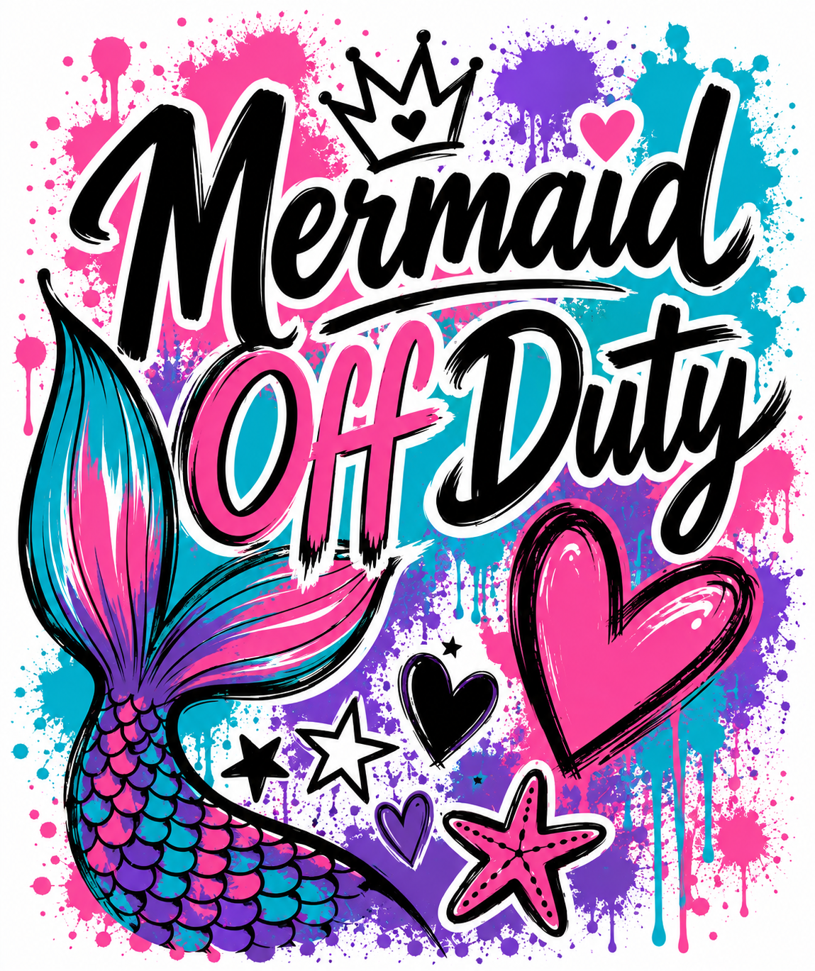 Girls Tee — Mermaid Off Duty view 2