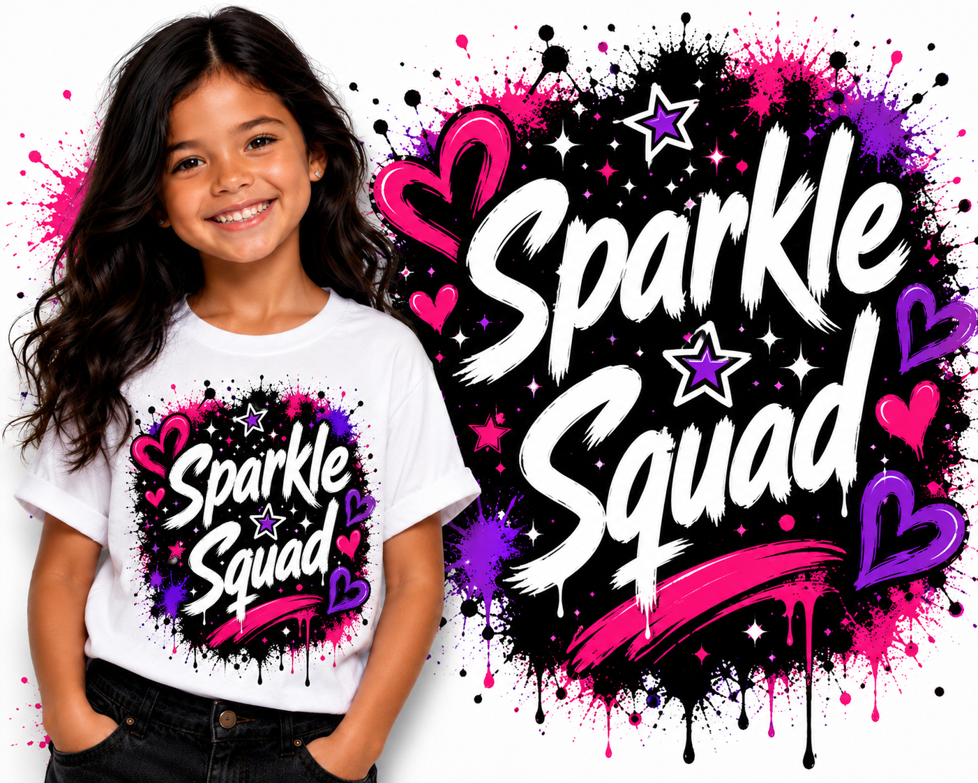 Girls Tee — Sparkle Squad