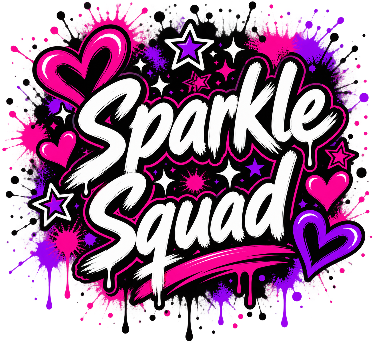 Girls Tee — Sparkle Squad view 2