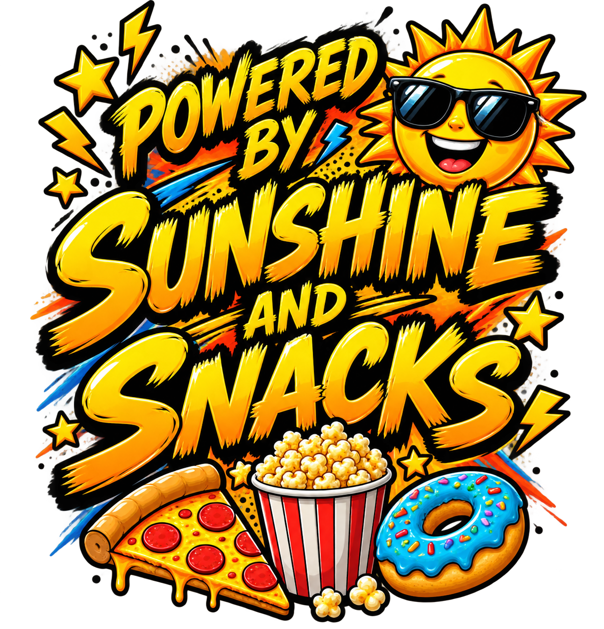 Boys Tee — Powered by Sunshine and Snacks view 2