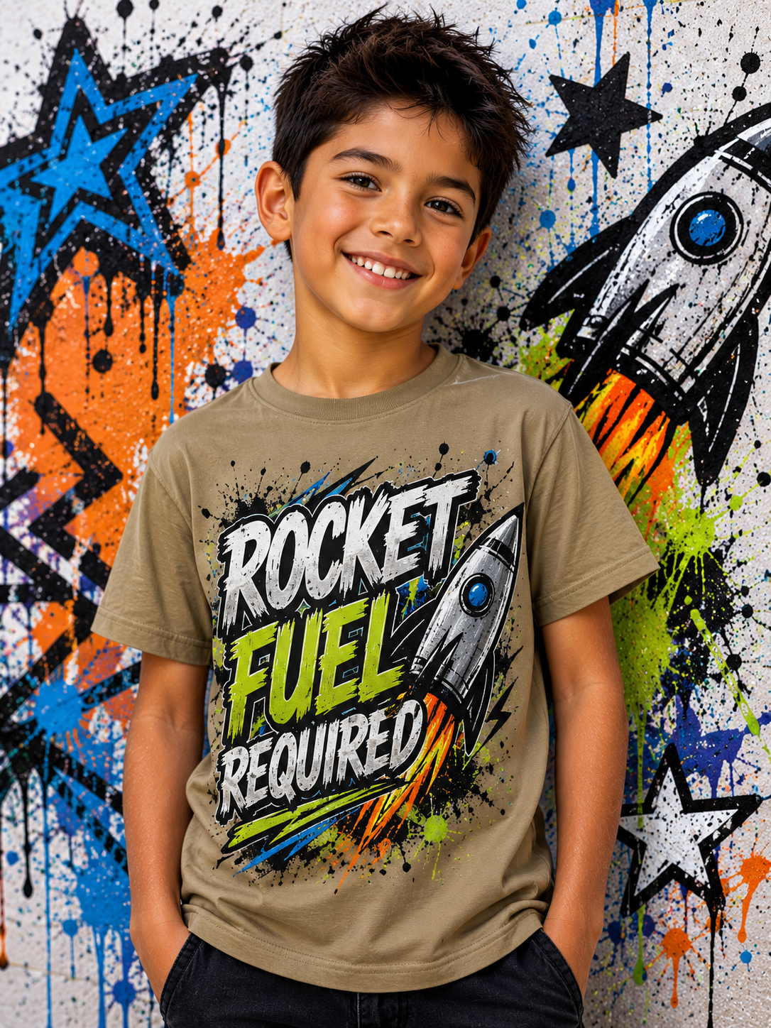 Boys Tee — Rocket Fuel Required
