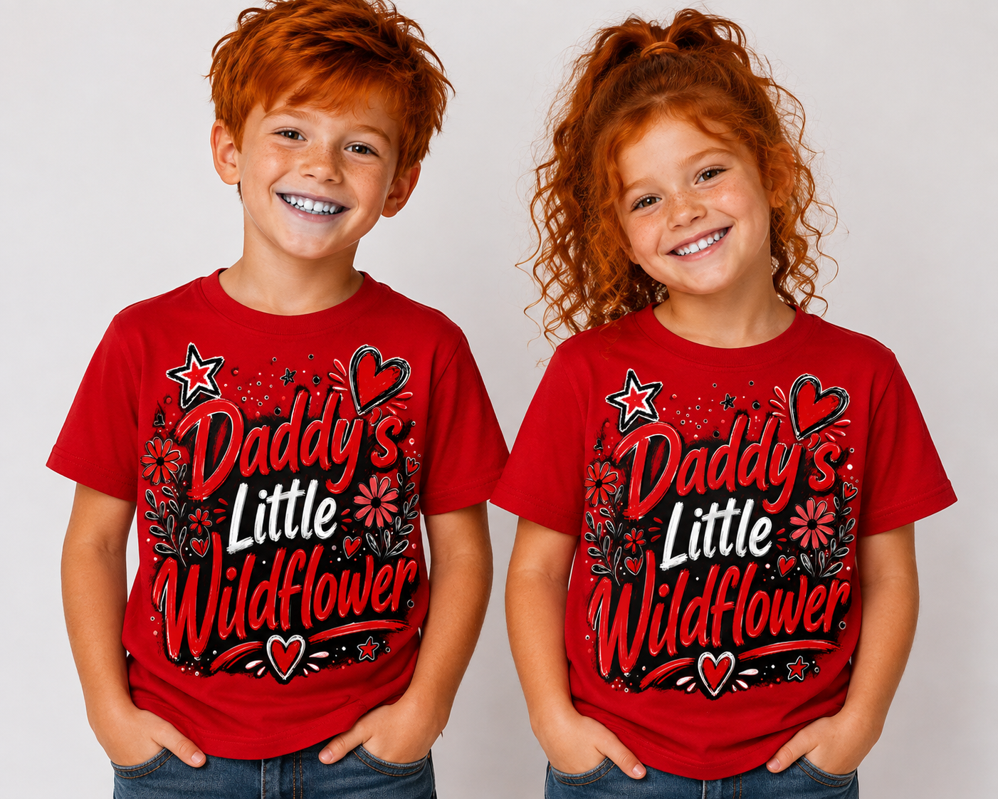 Kids Tee — Daddy's Little Wildflower