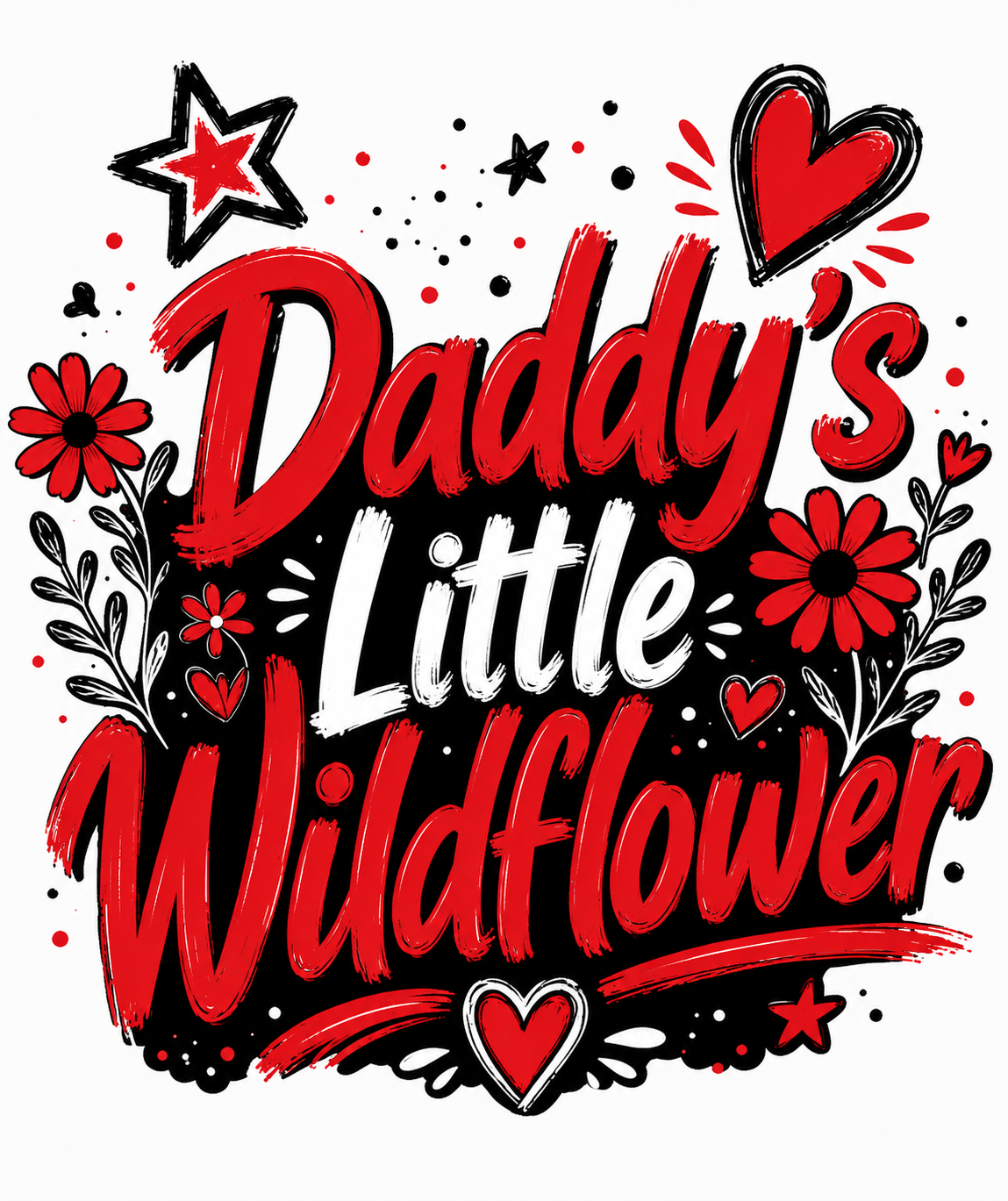 Kids Tee — Daddy's Little Wildflower view 3
