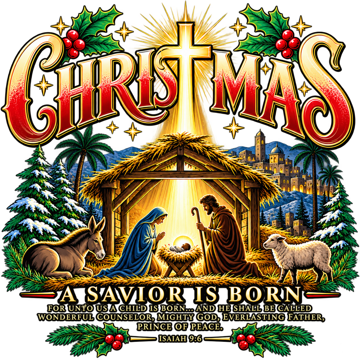 Christmas-a child is born view 2