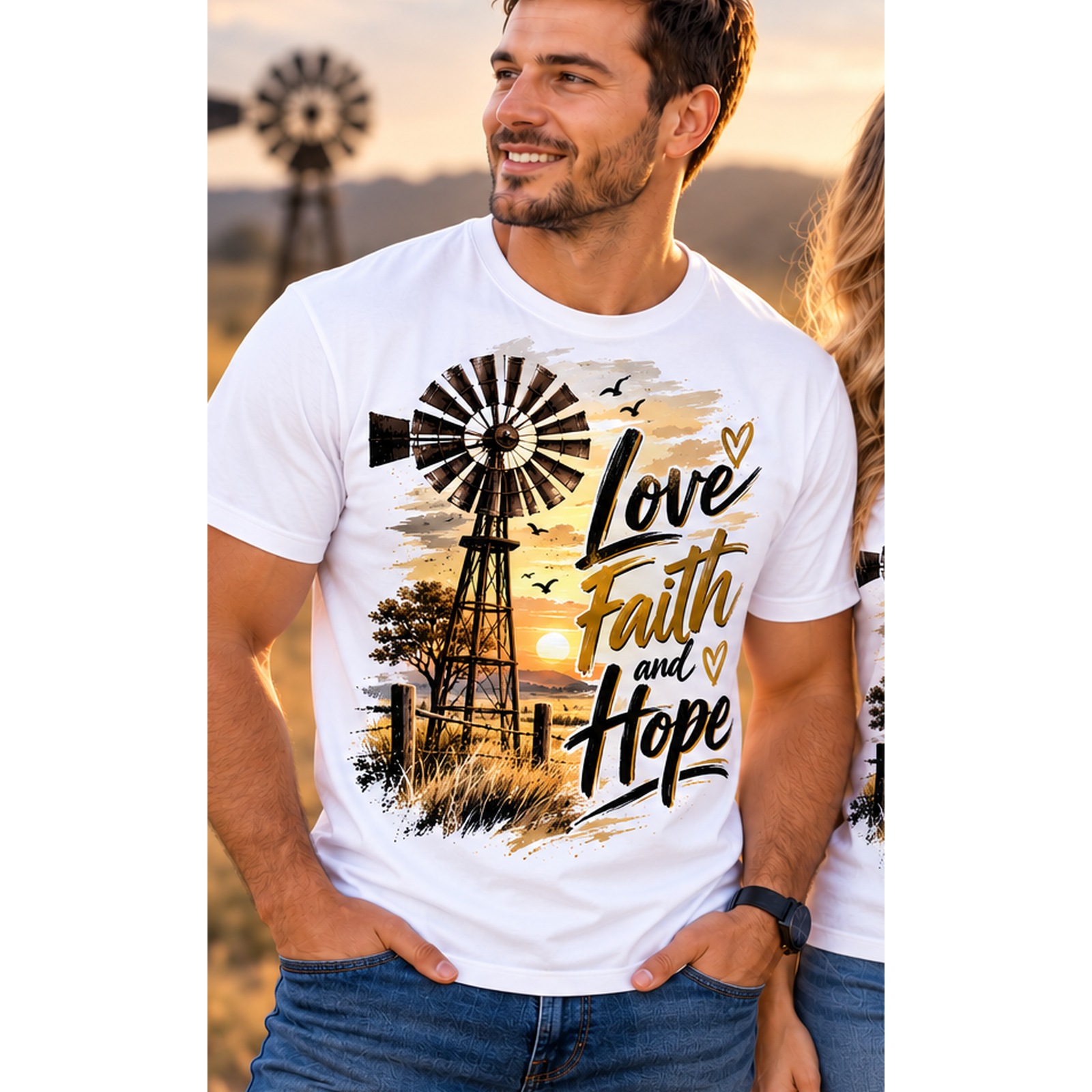 Love Faith and Hope – Men T-Shirt view 1