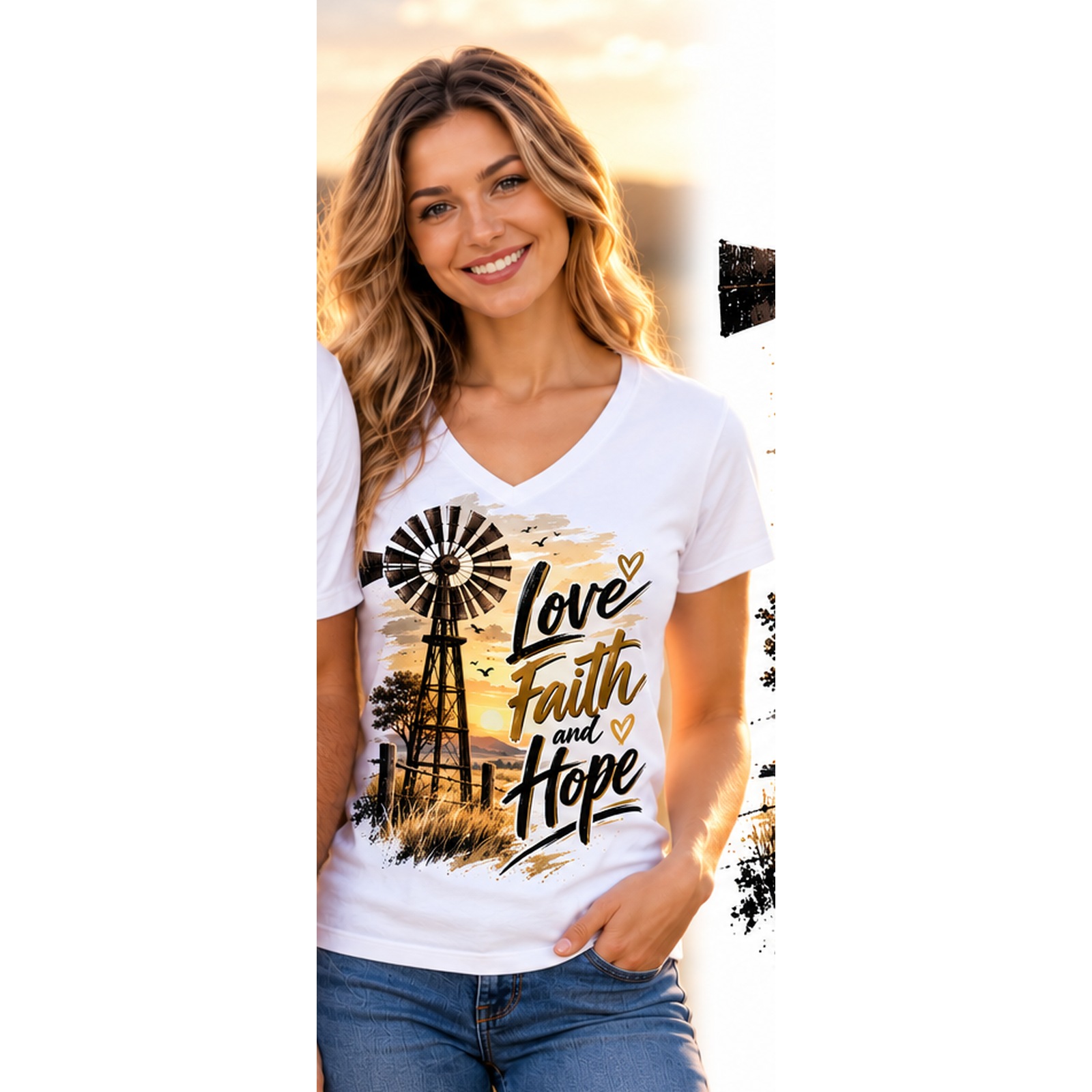 Love Faith and Hope – Women T-Shirt view 1