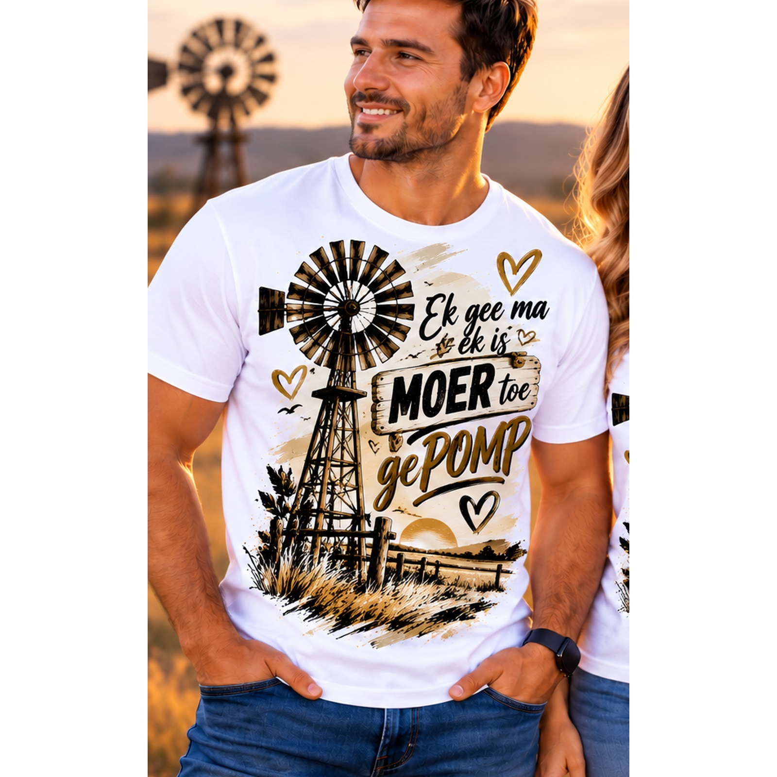 Ek Gee Ma Ek Is MOER Toe gePOMP – Men T-Shirt view 1