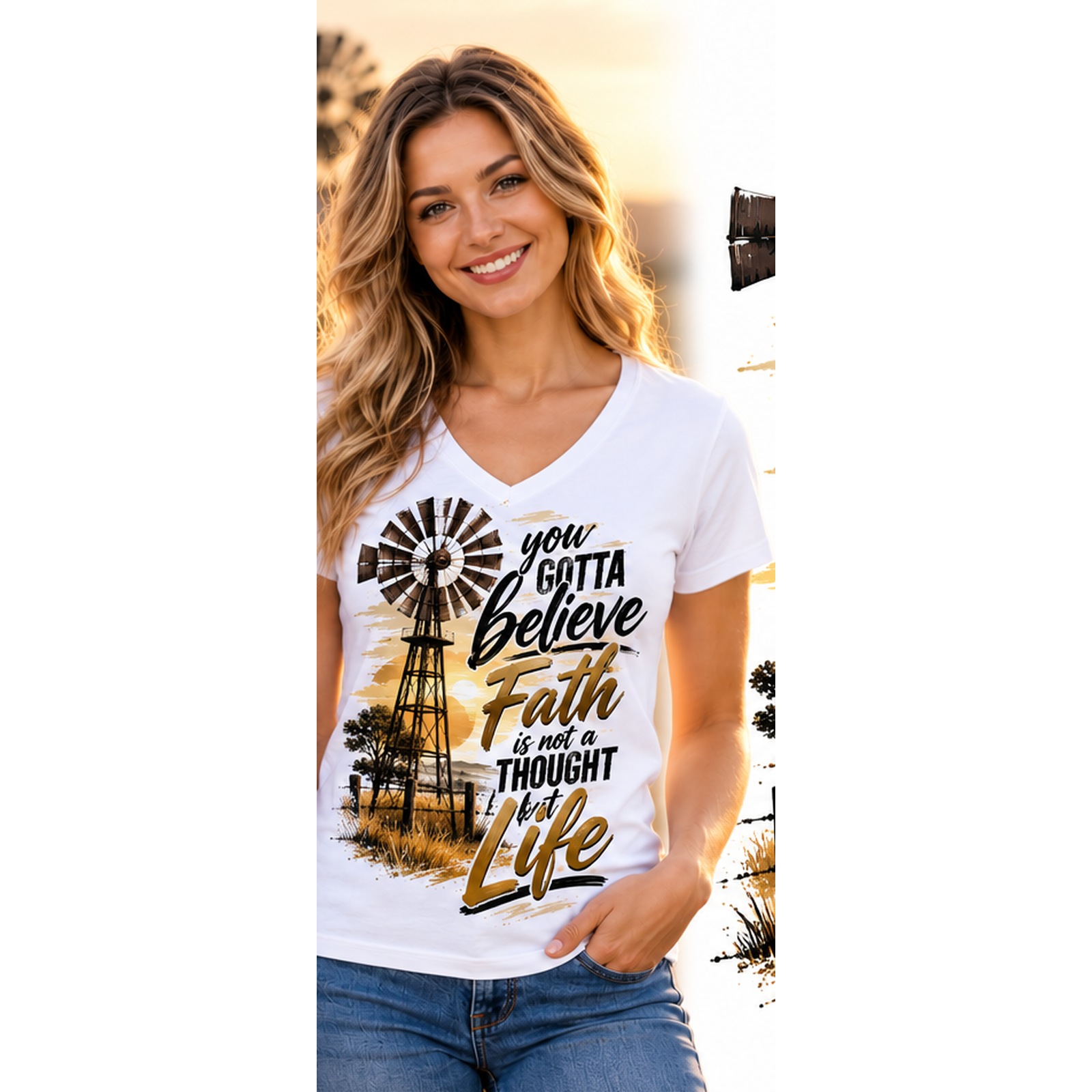You Gotta Believe – Faith Is Life – Women T-Shirt view 1